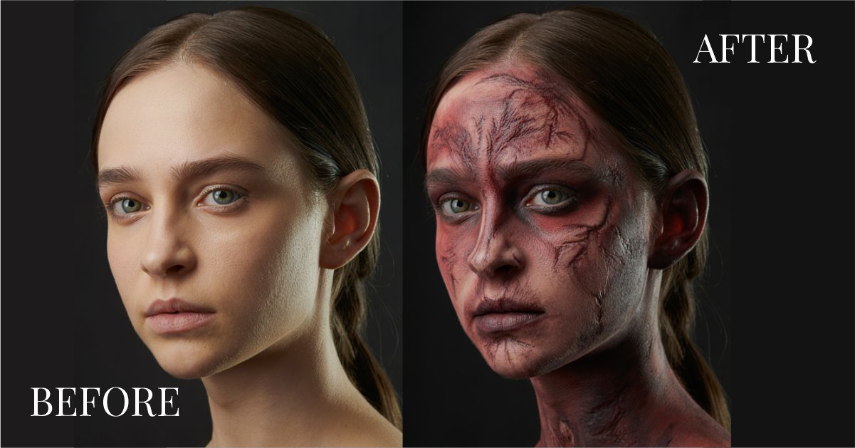 before and after sfx makeup pics